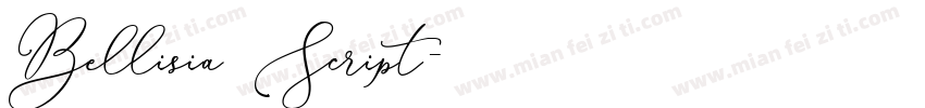 Bellisia Script字体转换